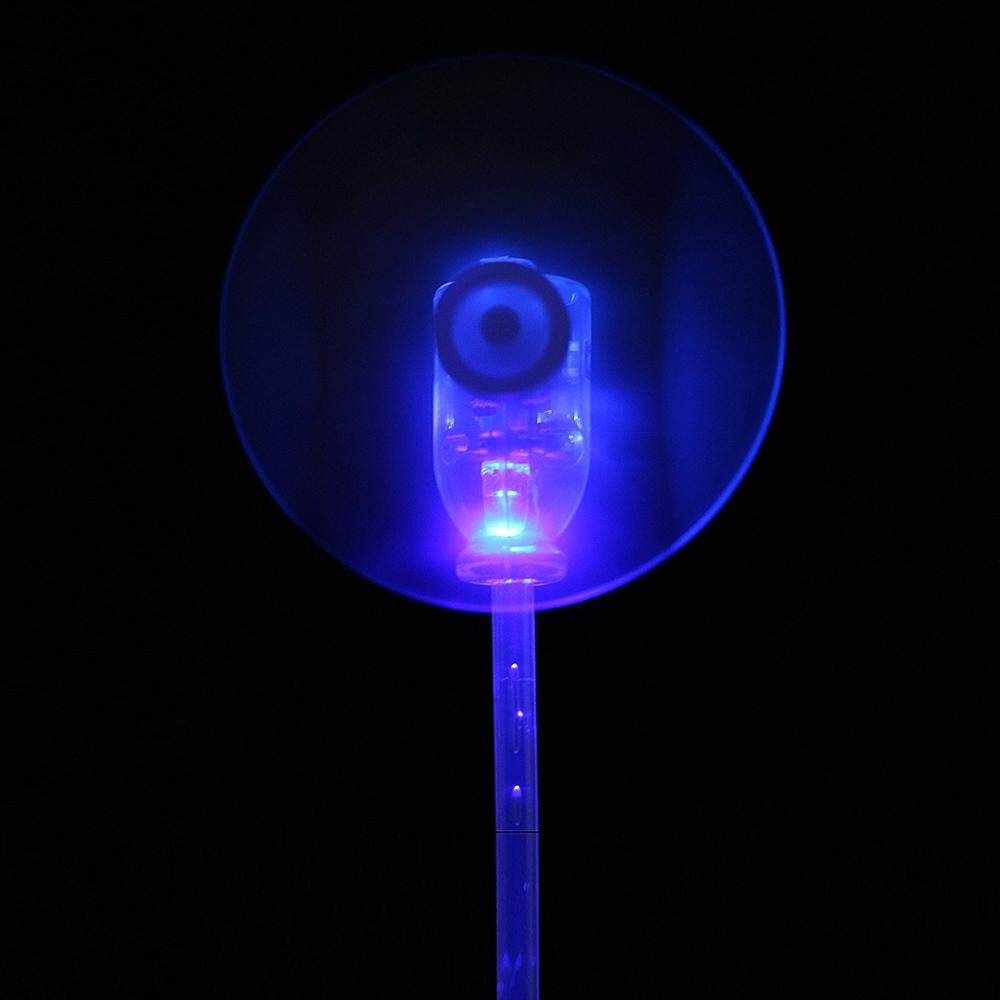 Red Green White Blue Vertical DIY Small Motor LED Windmill Turbines Wind Model Blue