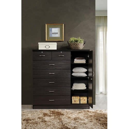 Gentlemans Chest - Brown - 7 Drawer