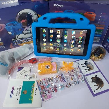 Kd54 8" - Dual Sim - Android Kids Learning Tablet - 256GB ROM - 8GB RAM - 5000mAh - Blue