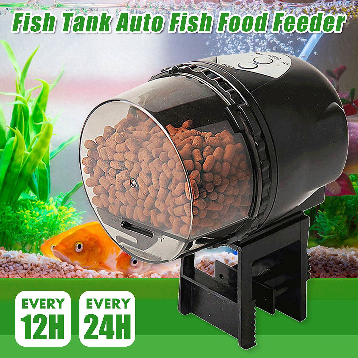 Automatic Fish Tortoise Food Feeder Aquarium Tank Fish Food Auto Feeding