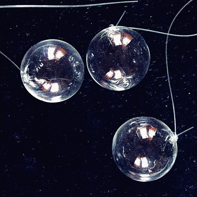 6Pcs  Floating GlBubble Fish Mini Figurines Pendant