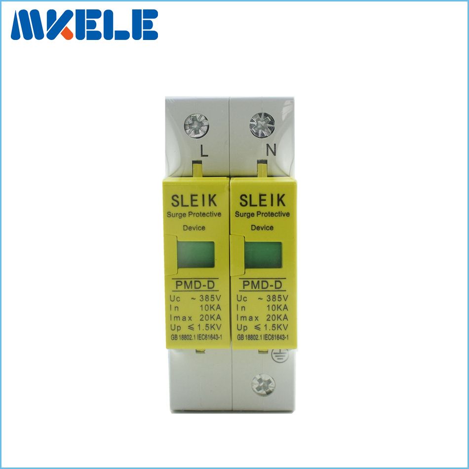 House 1P+N Surge 10KA~20KA SPD ~385VAC Protector Protective