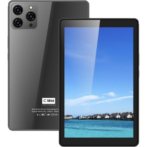 C idea CM915 Smart Android Tab - 9" - 256GB ROM - 8GB RAM - 5G Single SIM - 8000mAh - Black