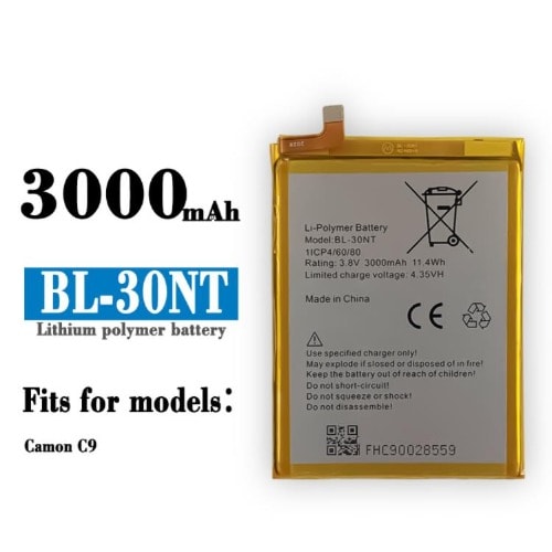 Replacement  Battery For Tecno C9 Bl-30nt
