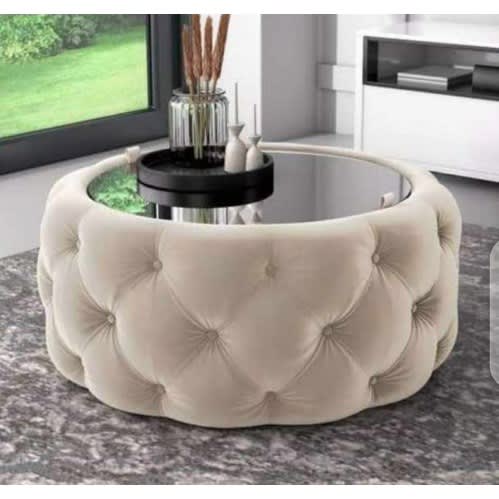 Omega Fur Ottoman Table