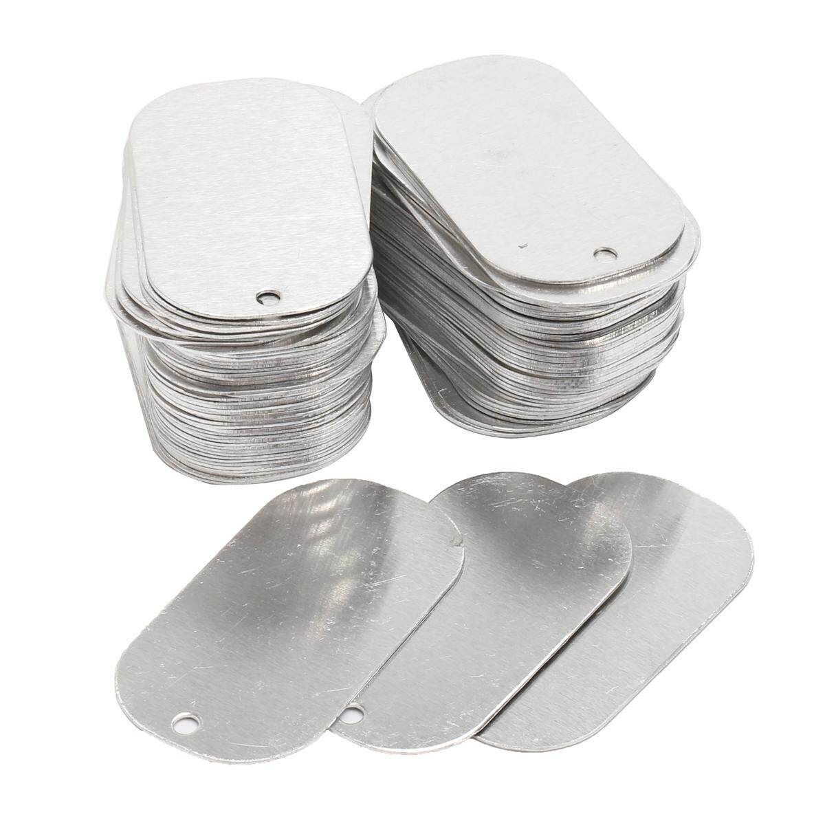 800x Gloss Coat Process Sliver Aluminum Sublimation Dog Tag Blanks Thick 5mm