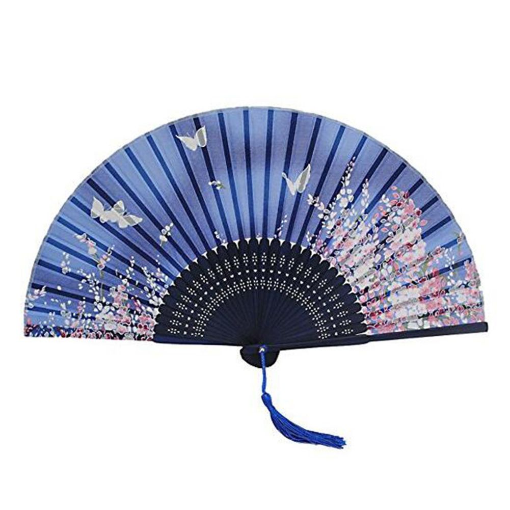 Fan Paper Hand Silk Style Japanese 1PC Folding Fan Fan Chinese With Folding Held Fans Bamboo Prints Style Characteristics Retro