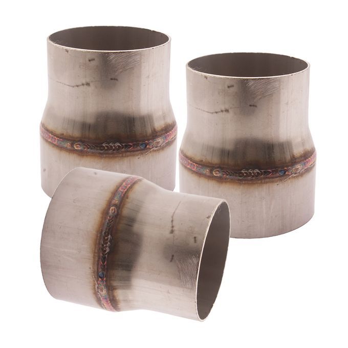 3pcs 3 To 4 Inch Turbo Exhaust Stainless Steel Reducer Adapter Pipe