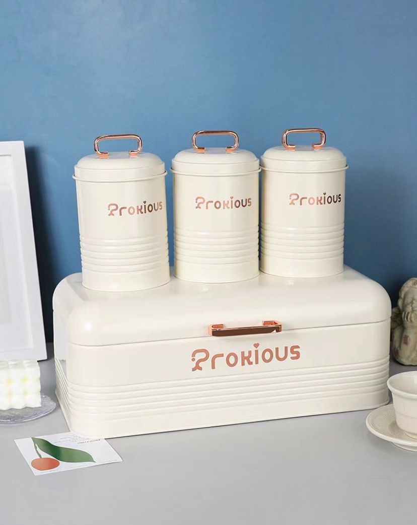 3pic Bread Bin With Cannisterr