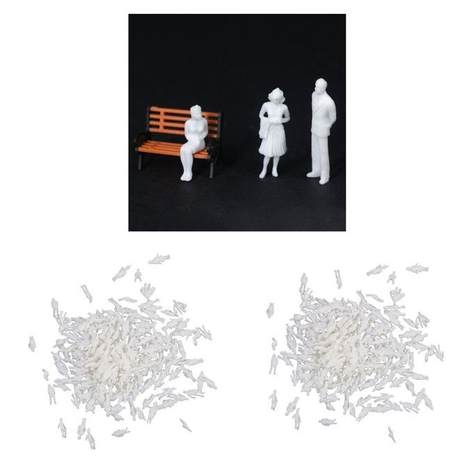 400 Pieces Mini Peolpe Figurine Model DIY Architecture Toy 1:200 1:300