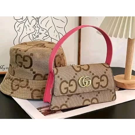 Women Classic 2 in 1 Bag + Bucket Hat