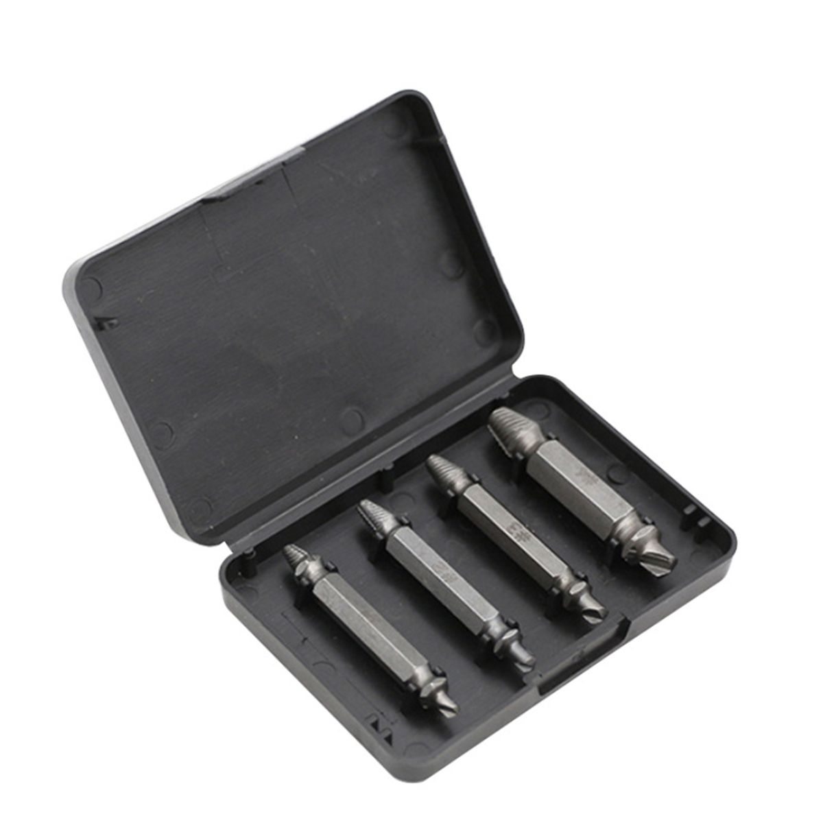 4Pcs Damaged Screw Breakage Bolt Extractor Drill Bits Guide