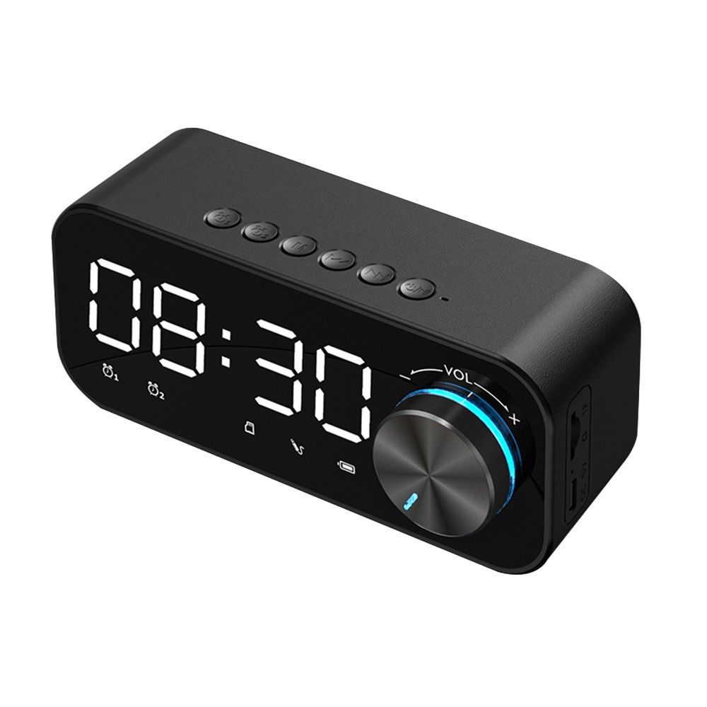 BT 5.0 Speaker LED Display Night Lamp 3 Adjustable