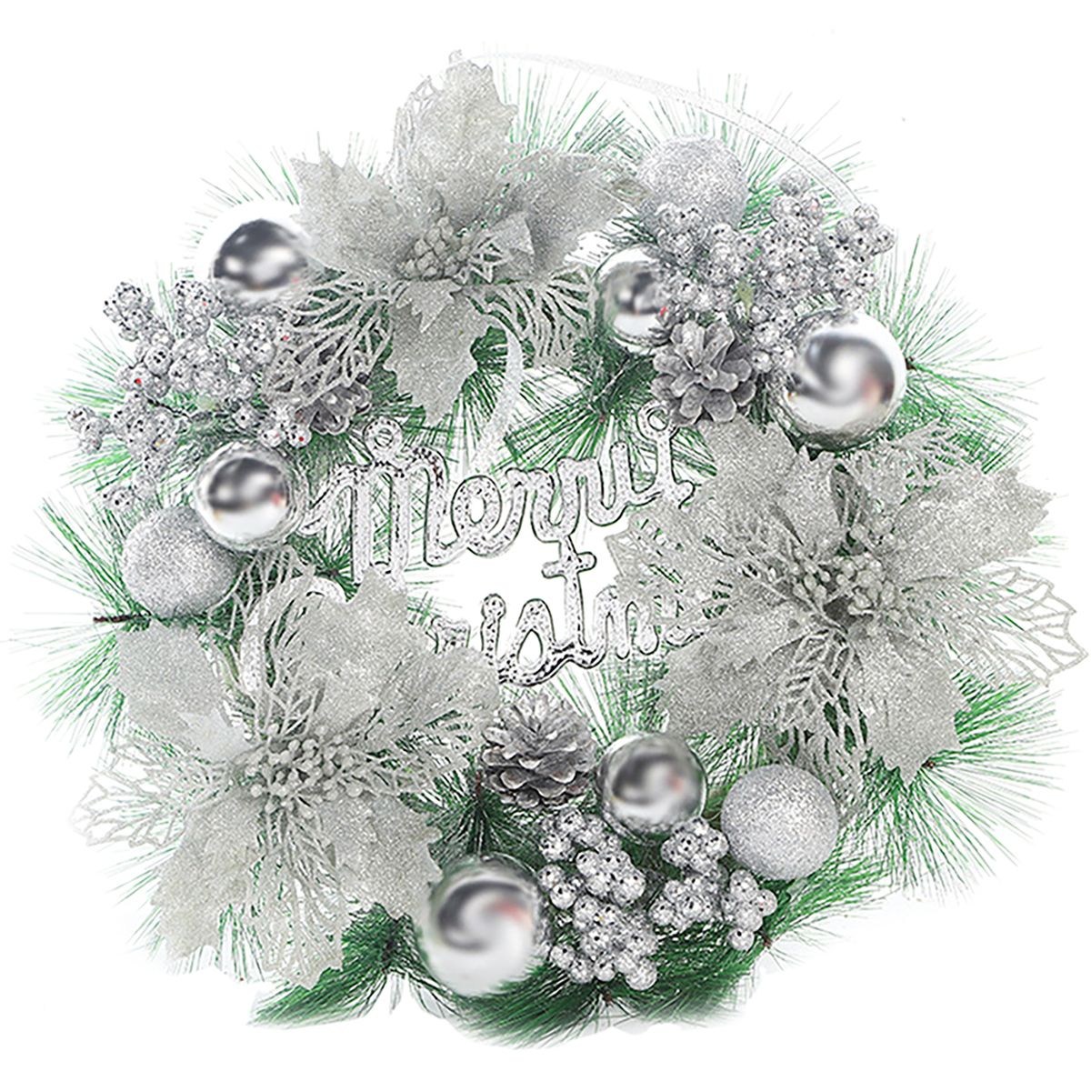 300mm Round Garland H-anging Ornament Wreath Decoration