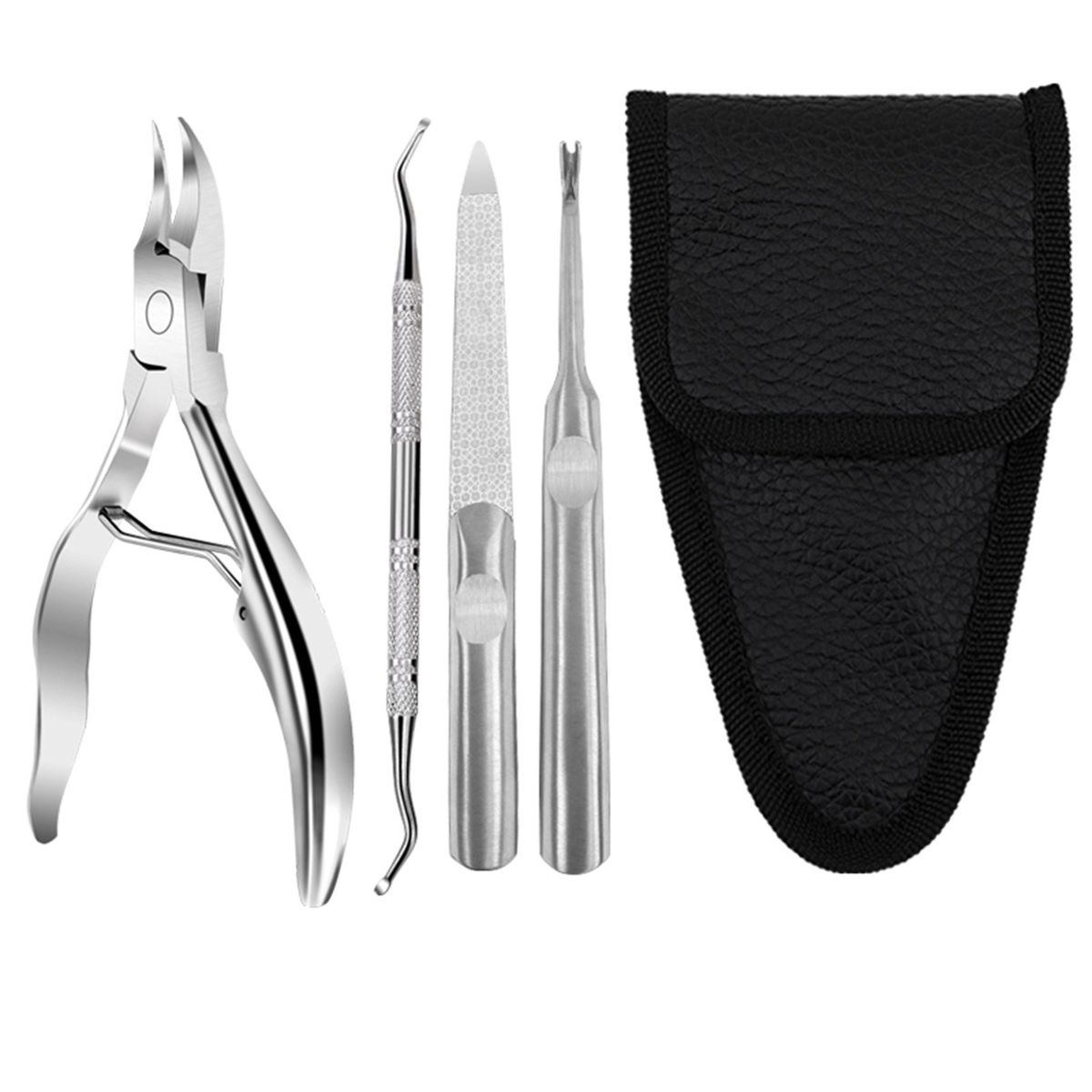 4pcs/set Nail Clipper Cutter Trimmer Grooming Kit Manicure Set Pedicure Toe Nail Art Tools Set Kits