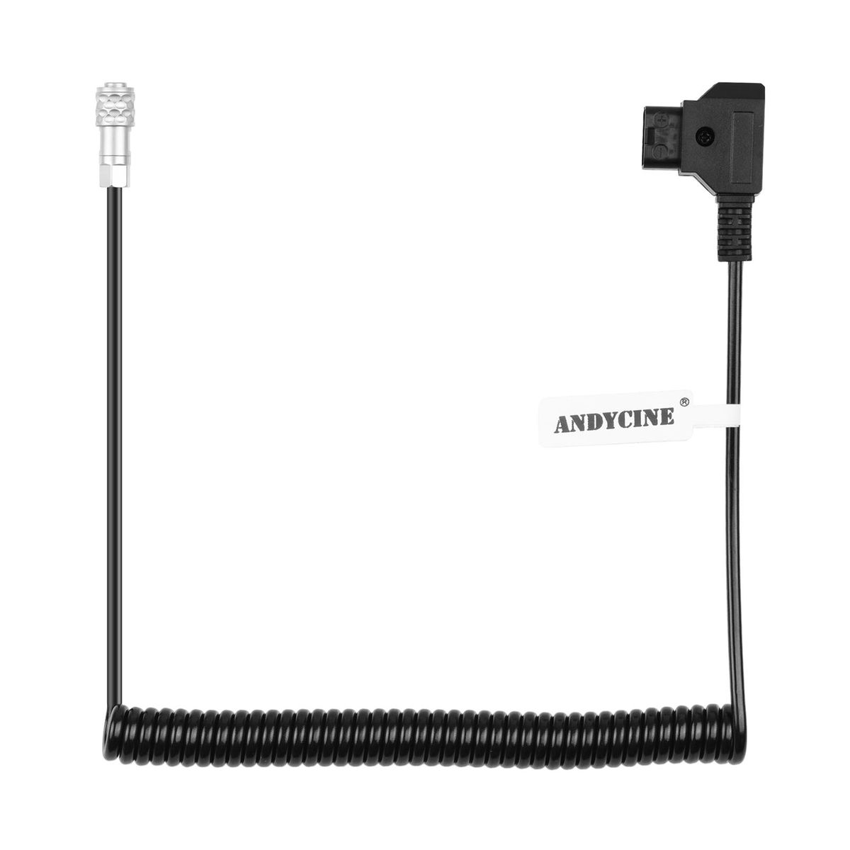 ANDYCINE Coiled D-Tap to BMPCC 4K/6K Weipu Power Cable Compatible with Blackmagic Pocket Cinema Camera 4K/6K & V Mount Gold Mount Battery