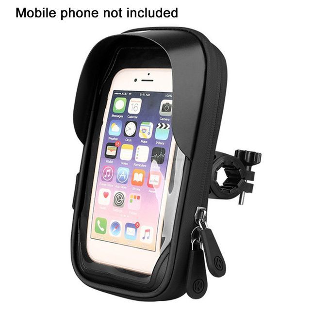 Bla K Tou H S Reen Mobile Phone Holder Handlebar Motor Y Le Phone Holder-black-17 * 9 Cm