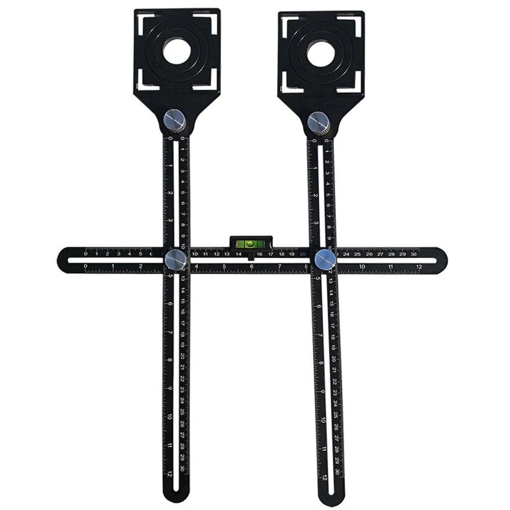 Adjustable Tile Opening Locator Mud Floor Tile Glass Vientiane Universal Hole Punching Gauge Tools Multifunctional Protractors