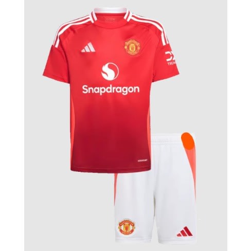 Kids Manchester United 2024/2025 Latest Home Jersey - Top & Shorts