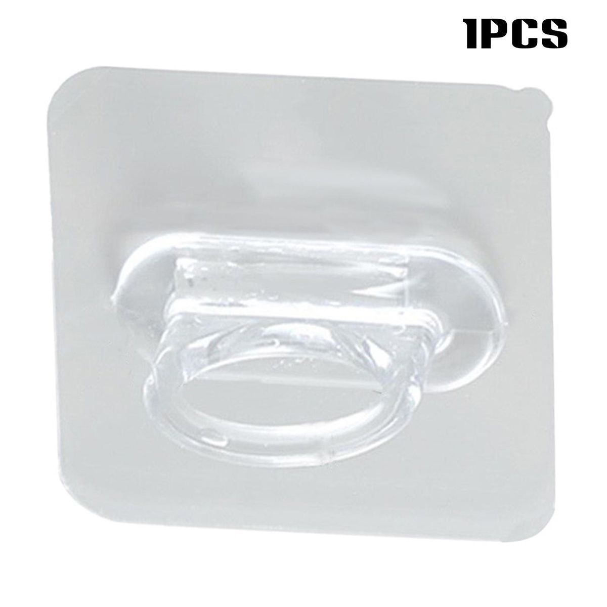 Transparent Ring Sticky Hook Round S Adhesive Curtain Rod Holder Wall Mounted Spray Bottle Hooks Bathroom Kitchen Organizer