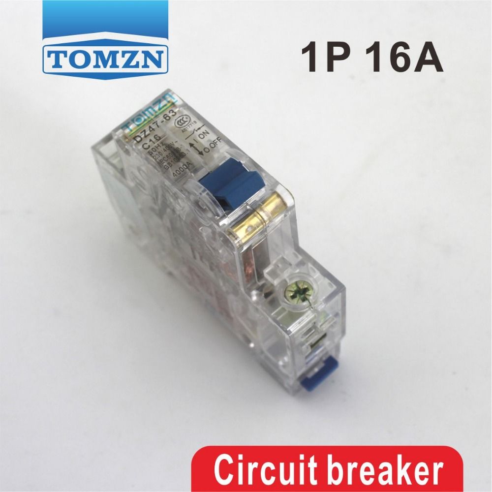 Transparent Breaker Circuit Case 16A 1P MCB Mini Good