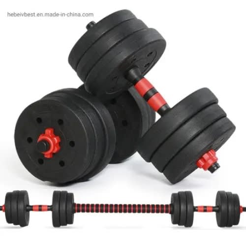 20kg Dumbbell Barbell Plastic Anti-rust Dumbbell