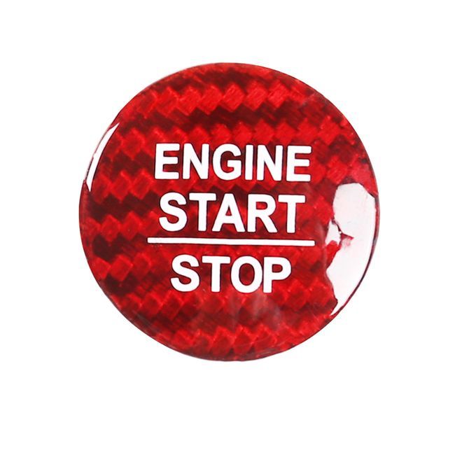Car Engine Start Stop Button Sticker Decor For Honda-Red