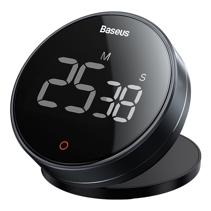 Baseus Magnetic Digital Timers Manual Countdown Kitchen Timer Countdown Alarm Clock Mechanical Cooking Timer Alarm Counter Clock