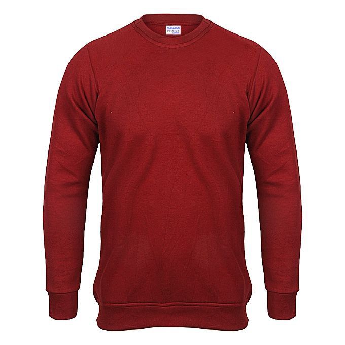 Plain Sweatshirt- Wine