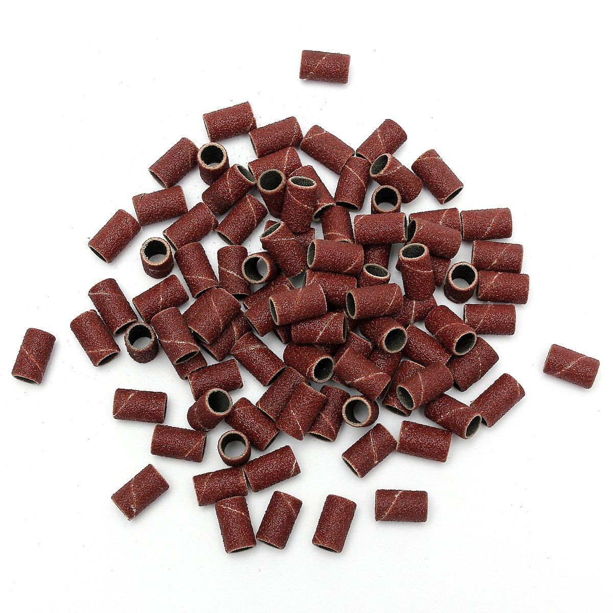 100 PCS Nail Drill Sanding Band Machine Repment Bits Pedicure 80