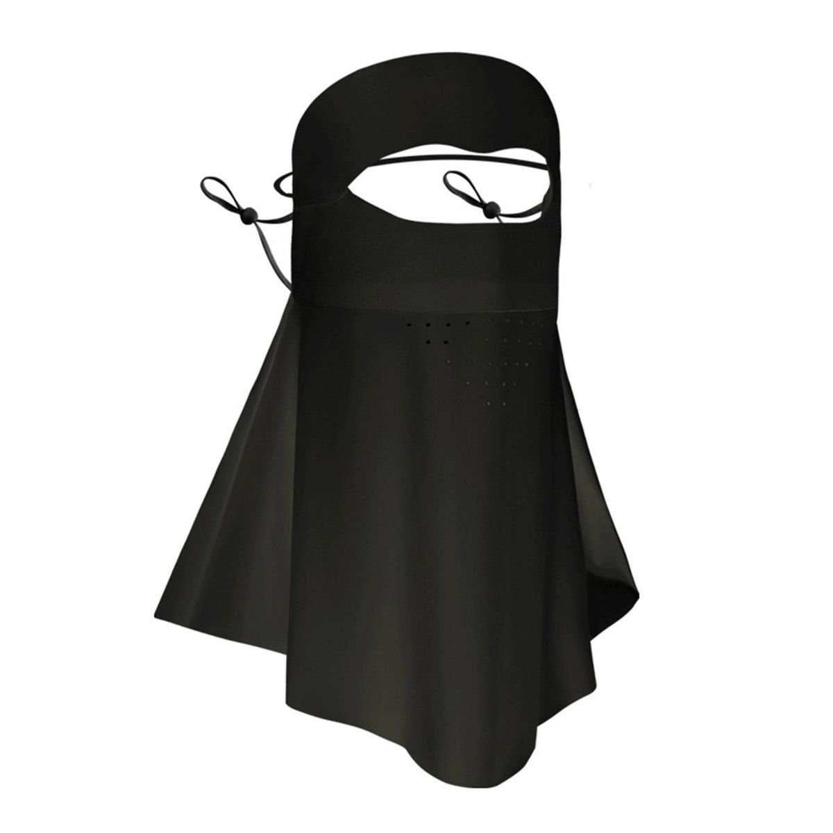 Women Cycling Face Hood Sun Protection Dustproof-Black
