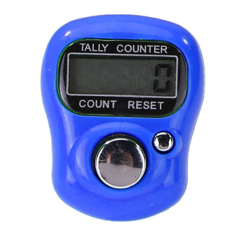 Mini Row Finger Counter Digital Stitch Marker LCD