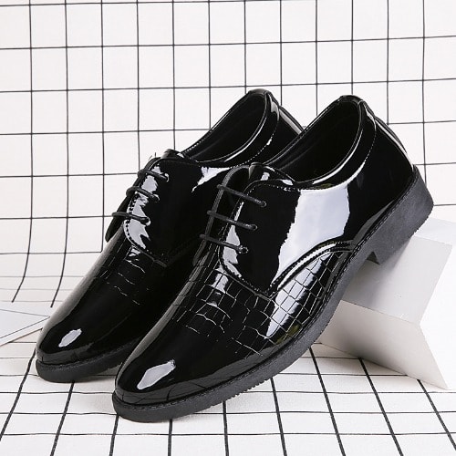 Men's Leather Formal Shoes - Black