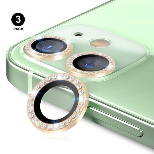 Gold Camera Protector For Iphone 13- 3 Pack