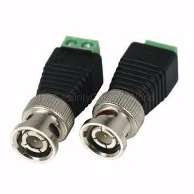 CAT5 To Coaxial Camera CCTV TV Video Balun Bnc Cable Connector Adapter - 10 Pcs