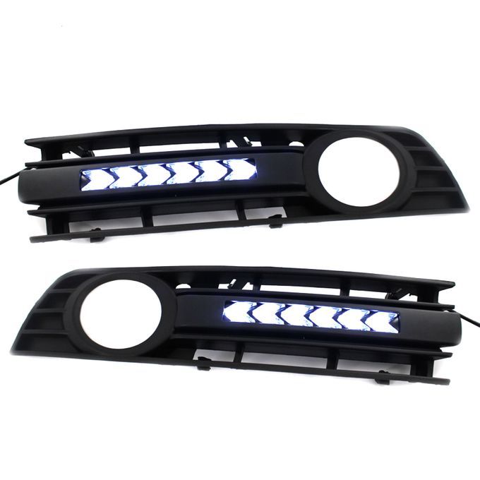 5Pcs/Set Fog Light Matt Black Air Guide Grille 8E0807681-