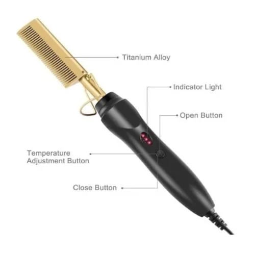Electric Hot Comb For Straightening Hair