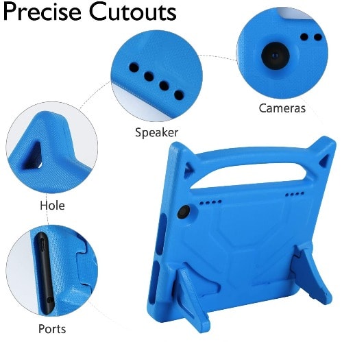 Fire Hd 8 Tablet - 10th Gen With Alexa - 32GB - ROM - 2GB RAM + Blue Monster Proof Flexible Case