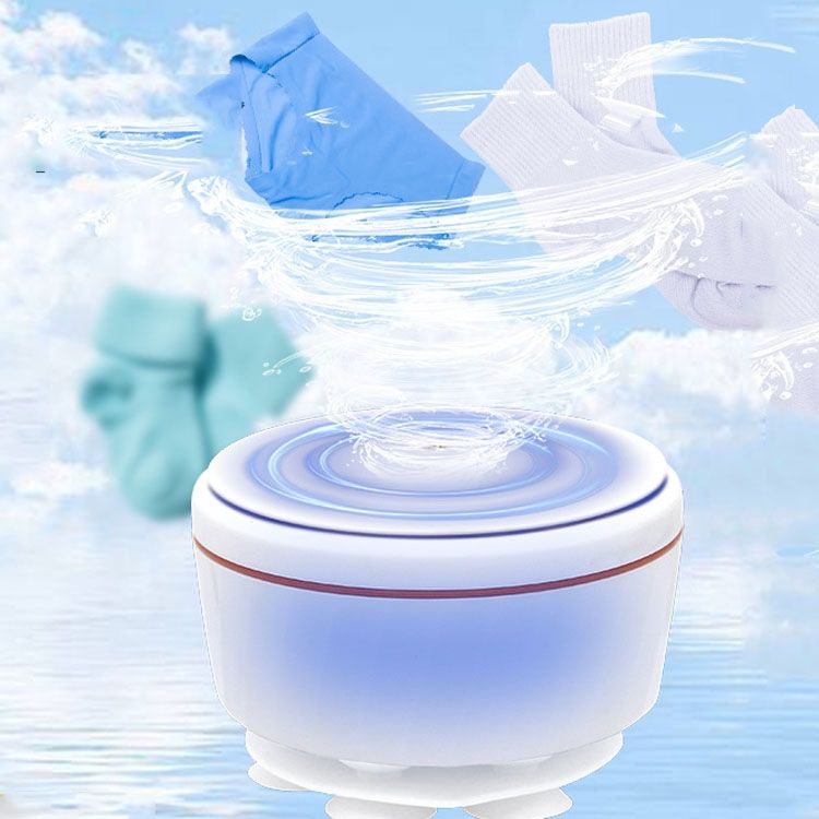 Mini Ultrasonic Spin Washer Turbo Portable Cleaner