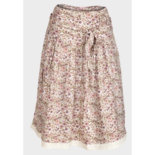Women's A-Line Floral Midi Skirt