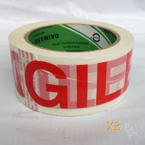 FRAGILE TAPE CARTON PACKING  TAPE- 3 PIECES