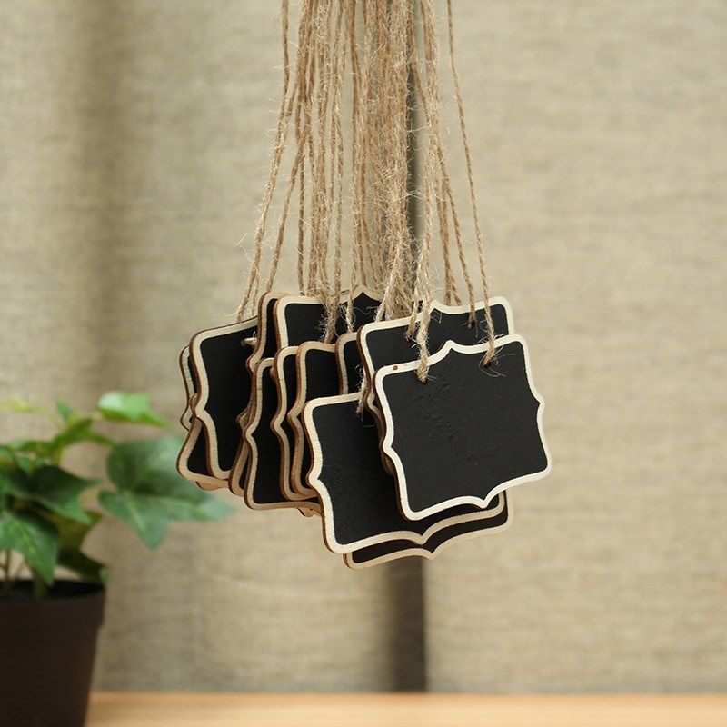 12 In 1 Mini Wood Message Board With String