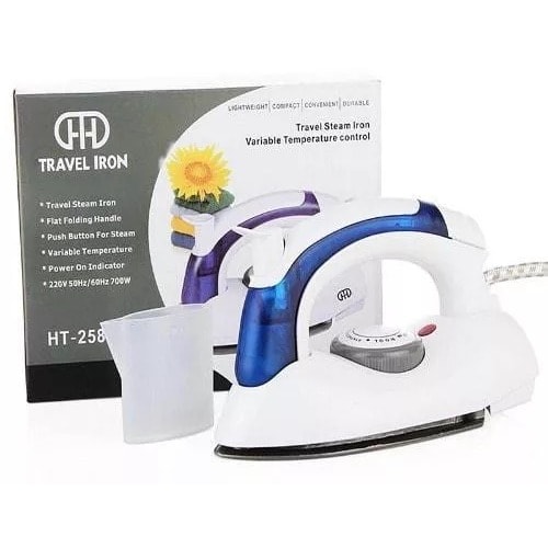 HH Mini Adjustable  Electric Steam Travel Iron - 700W