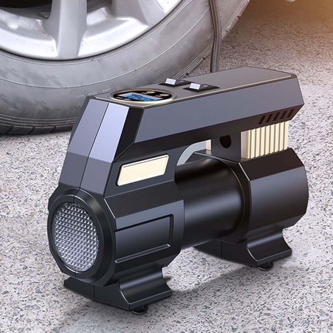 Car Air Pump 12V With Emergency LED Light Heavy Duty Digital Display