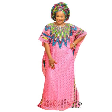 Women's Dry Lace Boubou - Pink