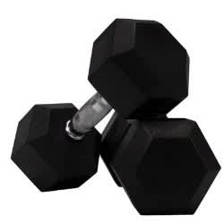 Rubber Dumbbell 10kg (pair)