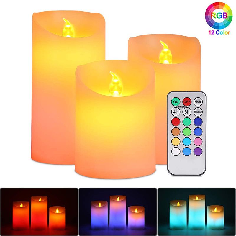 Flameless Led Candle Light LED Tea Light With RGB Remote