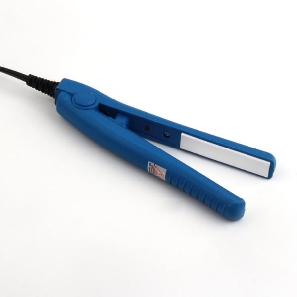 Mini Travel Hair Perming Straightener - Blue