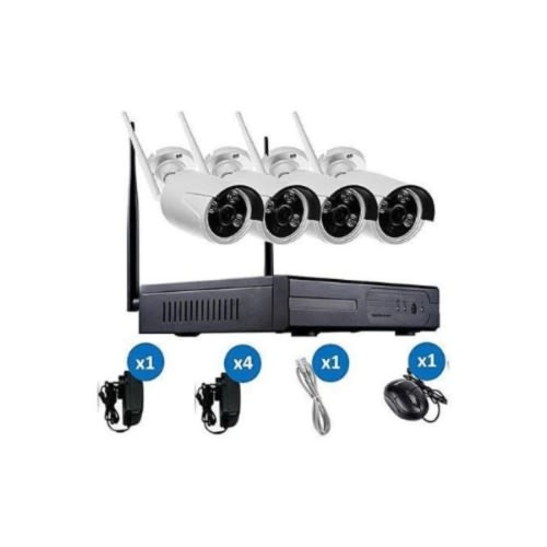 Wireless Nvr With 4 Ip Camera Kit - 4channel