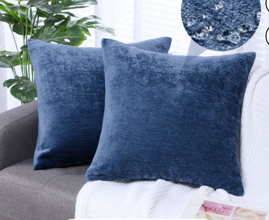 Lovely Throw Pillows (navy Blue)